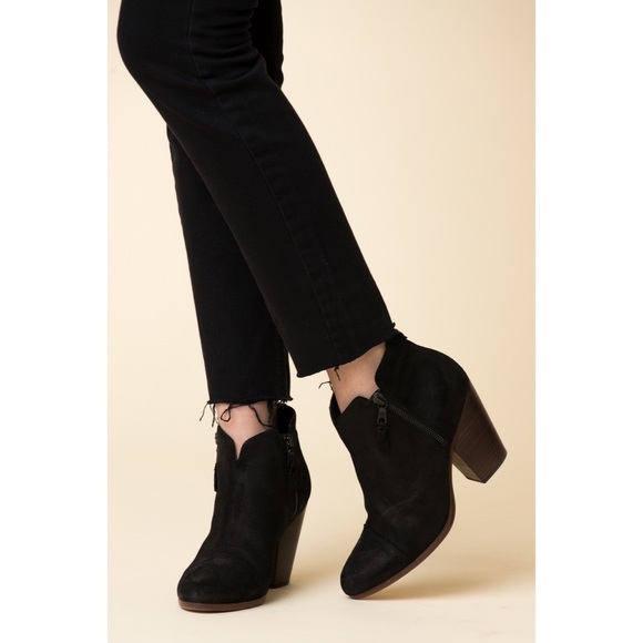NIB Auth rag & bone black suede leather Margot booties boots 11 - Picture 2 of 10